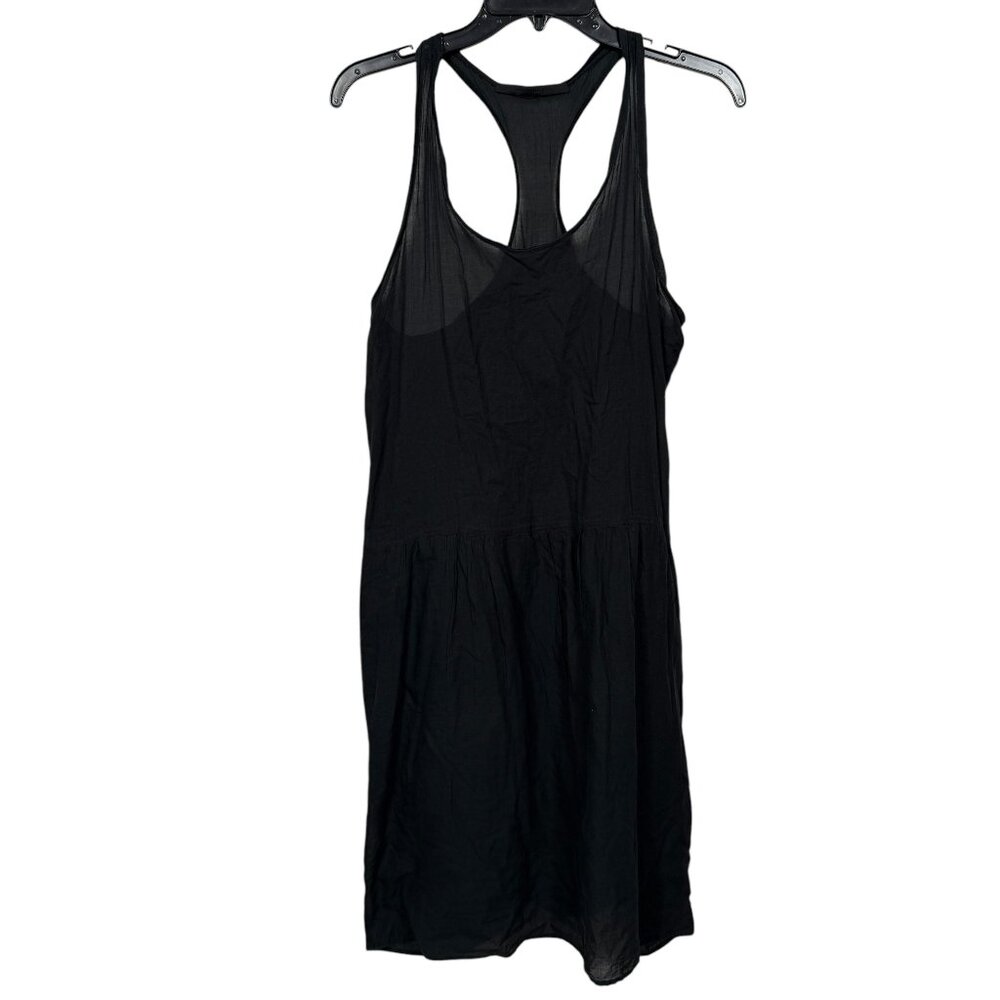 Elsa Esturgie Dress Size FR 36 US 4 Small Black Cotton Midi Beach Gauzy